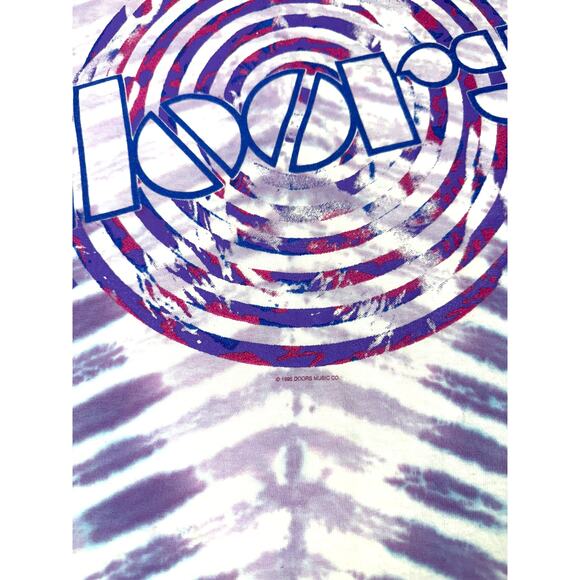 The Doors Vintage T Shirt Men's XL 1995 Jim Morrison Tie Dye Winterland RARE EUC - Picture 5 of 5